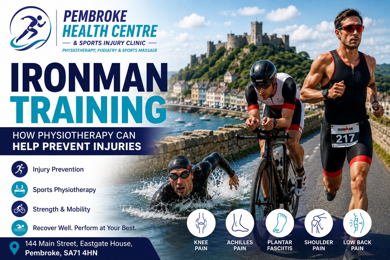 Ironman Training in Pembroke: How Physiotherapy Can Help Prevent Injuries